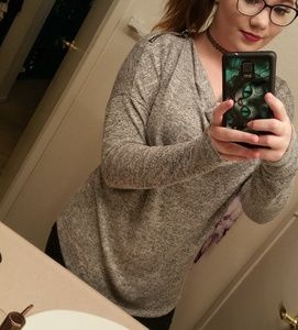 Zipper Sweater Top 🖤